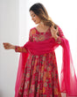 Load image into Gallery viewer, Pink Chanderi Printed Kediya Kurta Palazzo ClothsVilla