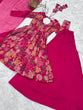 Load image into Gallery viewer, Pink Chanderi Printed Kediya Kurta Palazzo ClothsVilla