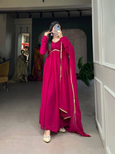 Load image into Gallery viewer, Pink Color Alia Style Gown Elegance Personified in Georgette &amp; Sequin ClothsVilla