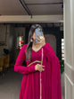 Load image into Gallery viewer, Pink Color Alia Style Gown Elegance Personified in Georgette &amp; Sequin ClothsVilla