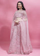 Load image into Gallery viewer, Pink Color Net Sequins Work Semi-Stitched Lehenga ClothsVilla