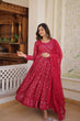 Load image into Gallery viewer, Pink Color Sequined Embroidered Gown with Dupatta Set ClothsVilla