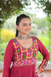 Load image into Gallery viewer, Pink Colour Navratri Special Rayon Kurti with Kutchi Gamthi Work – Adjustable Fit &amp; Full Sleeves ClothsVilla