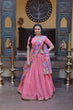 Load image into Gallery viewer, Pink Cosmos Silk Sequins Lehenga Choli ClothsVilla