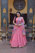 Load image into Gallery viewer, Pink Cosmos Silk Sequins Lehenga Choli ClothsVilla