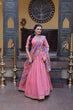 Load image into Gallery viewer, Pink Cosmos Silk Sequins Lehenga Choli ClothsVilla
