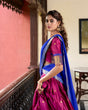 Load image into Gallery viewer, Pink Cotton Silk Paithani Weaving Lehenga Set – A Timeless Cultural Elegance