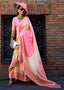 Pink & Cream Regal Banarasi Soft Silk Saree with Intricate Timeless Design & Blouse Piece ClothsVilla