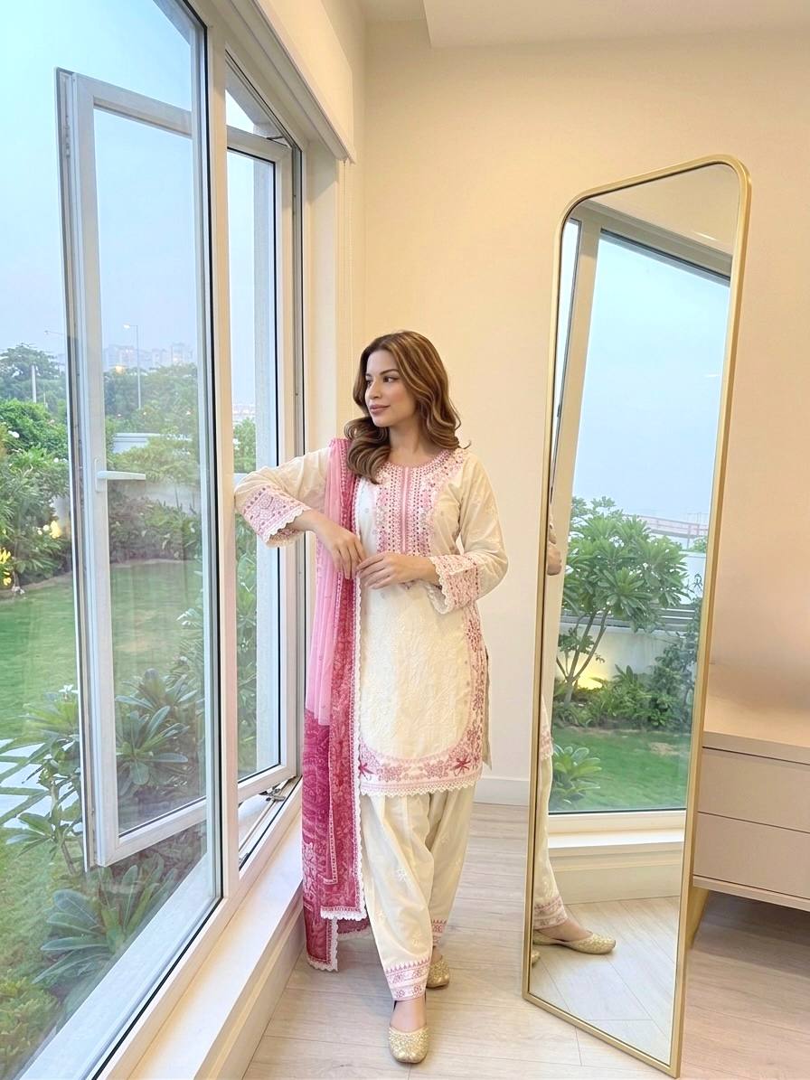 Pink Designer Farshi Palazzo Suit ClothsVilla