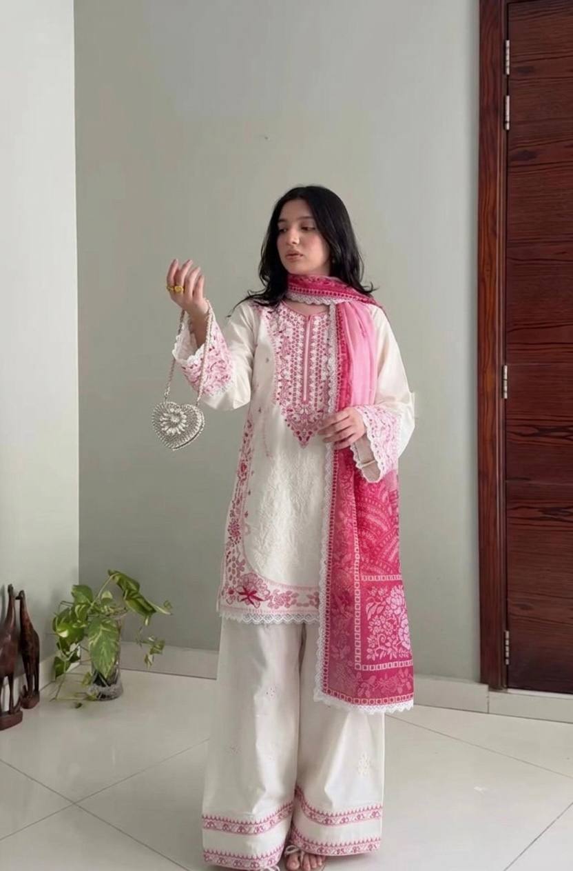 Pink Designer Farshi Palazzo Suit ClothsVilla