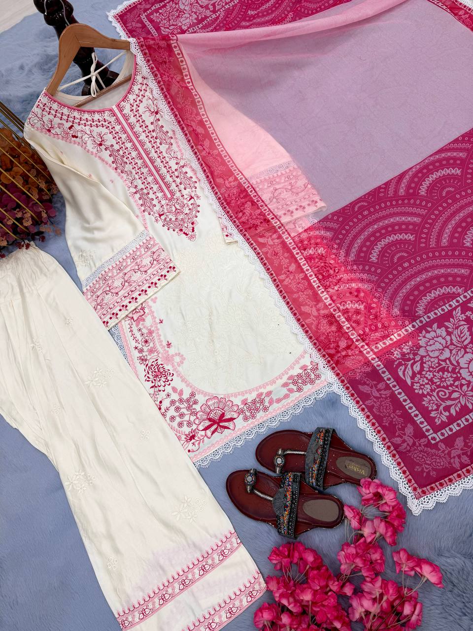 Pink Designer Farshi Palazzo Suit ClothsVilla