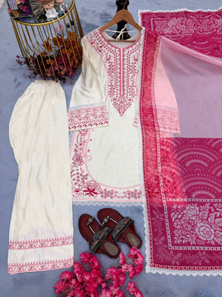 Pink Designer Farshi Palazzo Suit ClothsVilla