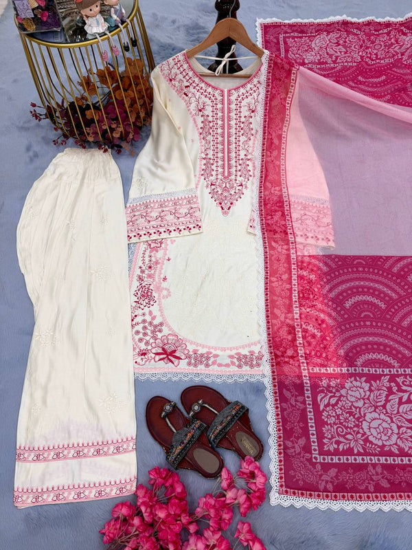 Pink Designer Farshi Palazzo Suit ClothsVilla