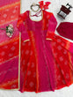 Load image into Gallery viewer, Pink Designer Faux Georgette Digital Print Anarkali Set with Dupatta ClothsVilla