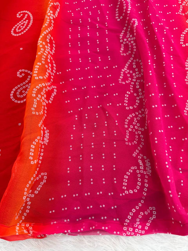 Pink Designer Faux Georgette Digital Print Anarkali Set with Dupatta ClothsVilla
