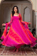 Load image into Gallery viewer, Pink Designer Faux Georgette Digital Print Anarkali Set with Dupatta ClothsVilla