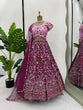 Load image into Gallery viewer, Pink Designer Faux Georgette Semi-Stitched Lehenga Choli Set with Sequin Embroidery &amp; Fancy Latkan Work ClothsVilla