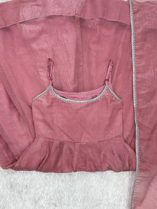 Pink Designer Flared Anarkali Suit ClothsVilla