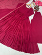 Load image into Gallery viewer, Pink Designer Party Wear Fancy Ruffles Gown, Dupatta &amp; Plazzo Set – Elegant Festive Look Clothsvilla