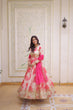 Load image into Gallery viewer, Pink Digital Printed Silk Anarkali Gown Clothsvilla