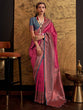 Load image into Gallery viewer, Pink Elegant Banarasi Silk Blend Woven Saree with Tassel Detailing ClothsVilla