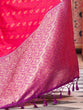 Load image into Gallery viewer, Pink Elegant Banarasi Tissue Silk Saree with Zari Woven Design ClothsVilla