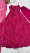 Load image into Gallery viewer, Pink Elegant Bandhej Chiffon Anarkali Gown Set – Lightweight &amp; Stylish