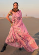 Load image into Gallery viewer, Pink Elegant Blended Linen Silk Saree – Breathable &amp; Stylish for All Seasons Clothsvilla