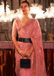 Load image into Gallery viewer, Pink Elegant Bollywood Cotton Silk Saree with Tassel Detailing ClothsVilla