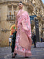 Pink Elegant Brasso Madurai Saree with Unstitched Blouse Piece Clothsvilla