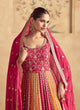 Load image into Gallery viewer, Pink Elegant Chinon Embroidered Gown with Dupatta ClothsVilla
