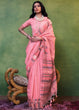 Load image into Gallery viewer, Pink Elegant Cotton Silk Blended Saree – Graceful &amp; Lustrous Drape ClothsVilla