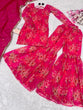 Load image into Gallery viewer, Pink Elegant Digital Printed Georgette Sharara Set with Butti Work Dupatta – Modern Ethnic Wear ClothsVilla
