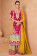 Load image into Gallery viewer, Pink Elegant Embroidered Chinon Suit Set with Dupatta ClothsVilla