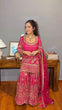Load image into Gallery viewer, Pink Elegant Faux Georgette Sharara Set with Butterfly Net Dupatta Clothsvilla