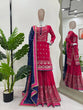 Load image into Gallery viewer, Pink Elegant Faux Georgette Sharara Set with Dupatta ClothsVilla
