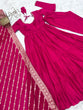 Load image into Gallery viewer, Pink Elegant Festive Pure Romansilk Chanderi Anarkali Suit with Banarasi Dupatta