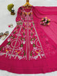 Load image into Gallery viewer, Pink Elegant Fox Georgette Lehenga Set with Full-Stitched Top &amp; Lace Border Dupatta ClothsVilla