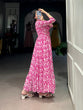 Load image into Gallery viewer, Pink Elegant Georgette Printed Frock – Stitched &amp; Comfortable ClothsVilla
