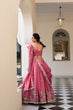Load image into Gallery viewer, Pink Elegant Gold Crush Lehenga Set with Sequins &amp; Thread Embroidery ClothsVilla