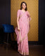 Pink Elegant & Gold-Toned Ikat Woven Saree with Zari Border ClothsVilla