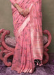 Load image into Gallery viewer, Pink Elegant Jamdani Modal Cotton Silk Saree – Timeless Weave with Intricate Motifs ClothsVilla