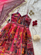 Load image into Gallery viewer, Pink Elegant Jimmy Organza Silk Digital Printed Anarkali Gown with Designer Dupatta – 8 Meter Flair ClothsVilla