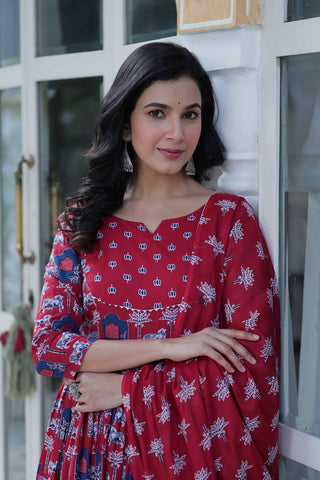 Pink Elegant Pure Cotton Ethnic Suit Set – Comfort & Style Combined ClothsVilla