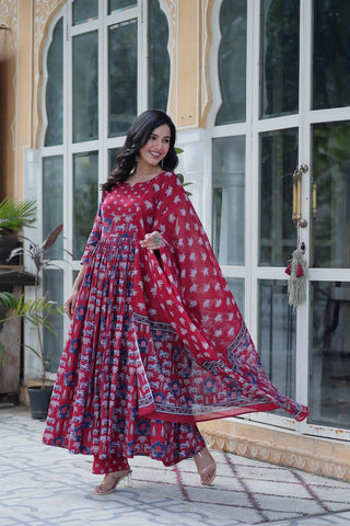 Pink Elegant Pure Cotton Ethnic Suit Set – Comfort & Style Combined ClothsVilla