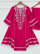 Load image into Gallery viewer, Pink Elegant Reyon Cotton Top &amp; Plazo Set with Real Mirror Work and Fancy Lace Latkan ClothsVilla