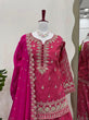 Load image into Gallery viewer, Pink Elegant Simmer Silk Lehenga Set with Dupatta