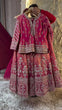 Load image into Gallery viewer, Pink Elegant Simmer Silk Lehenga Set with Dupatta