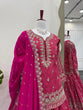 Load image into Gallery viewer, Pink Elegant Simmer Silk Lehenga Set with Dupatta