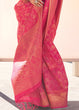 Load image into Gallery viewer, Pink Elegant Soft Banarasi Blended Silk Saree ClothsVilla